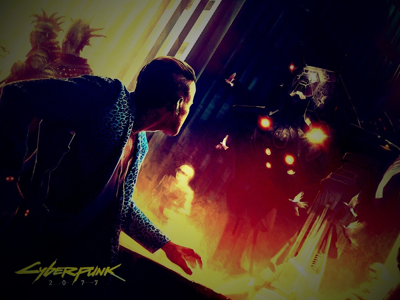 Арт из Киберпанк 2077 обои