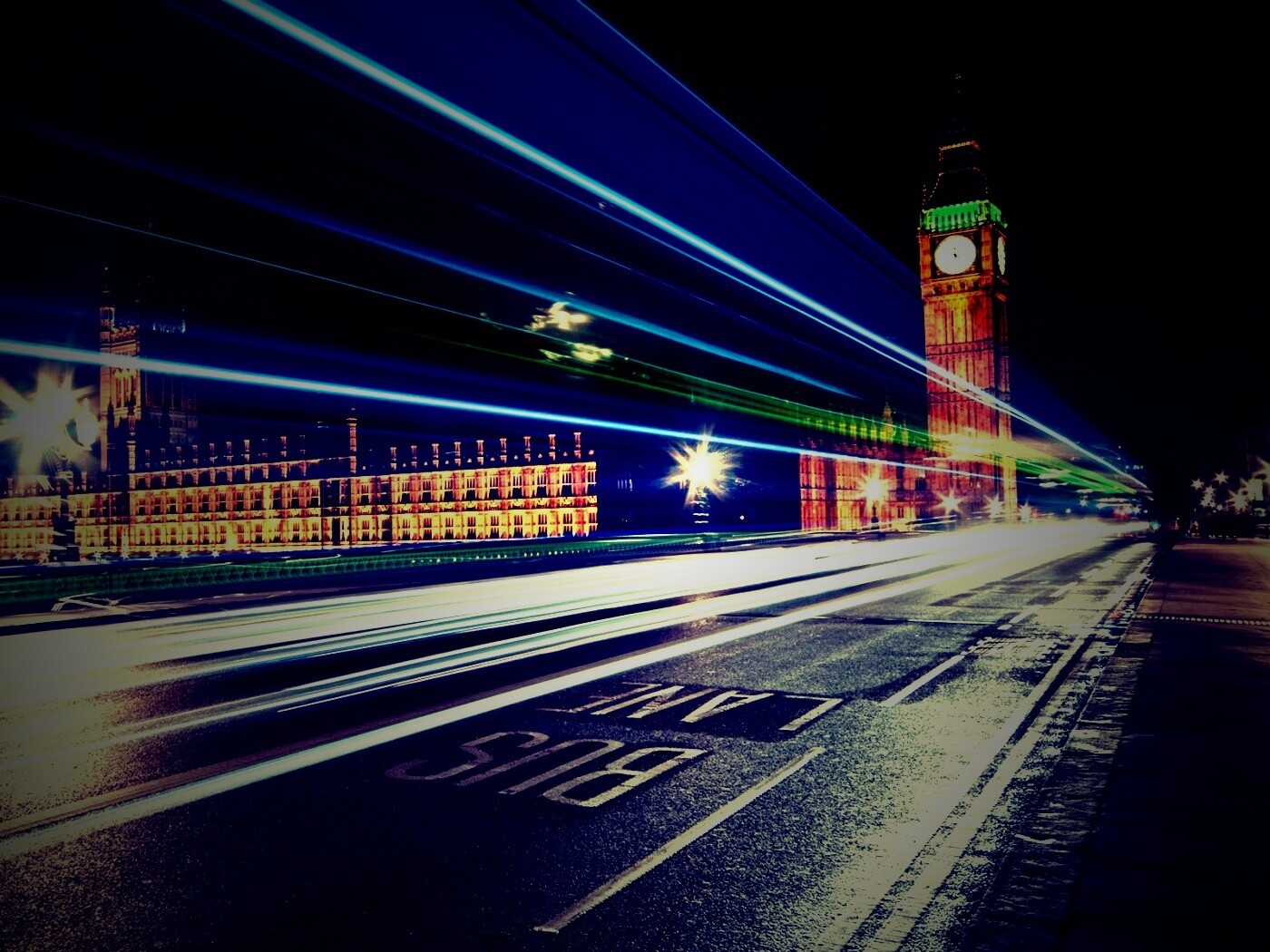 Ночной лондон обои