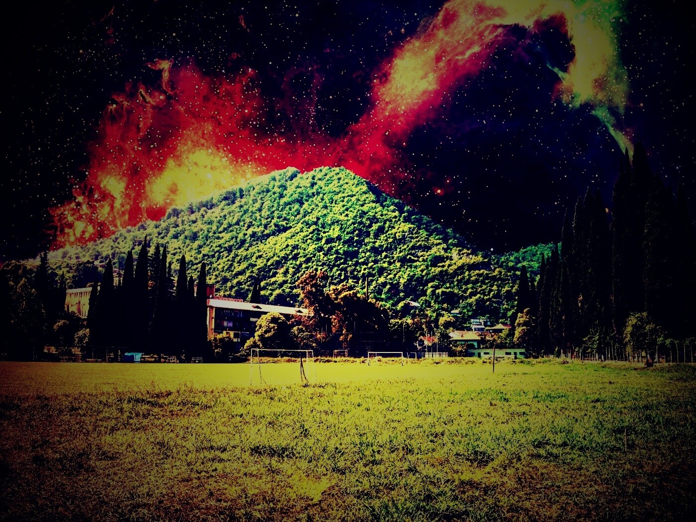 Под удивительным небом обои