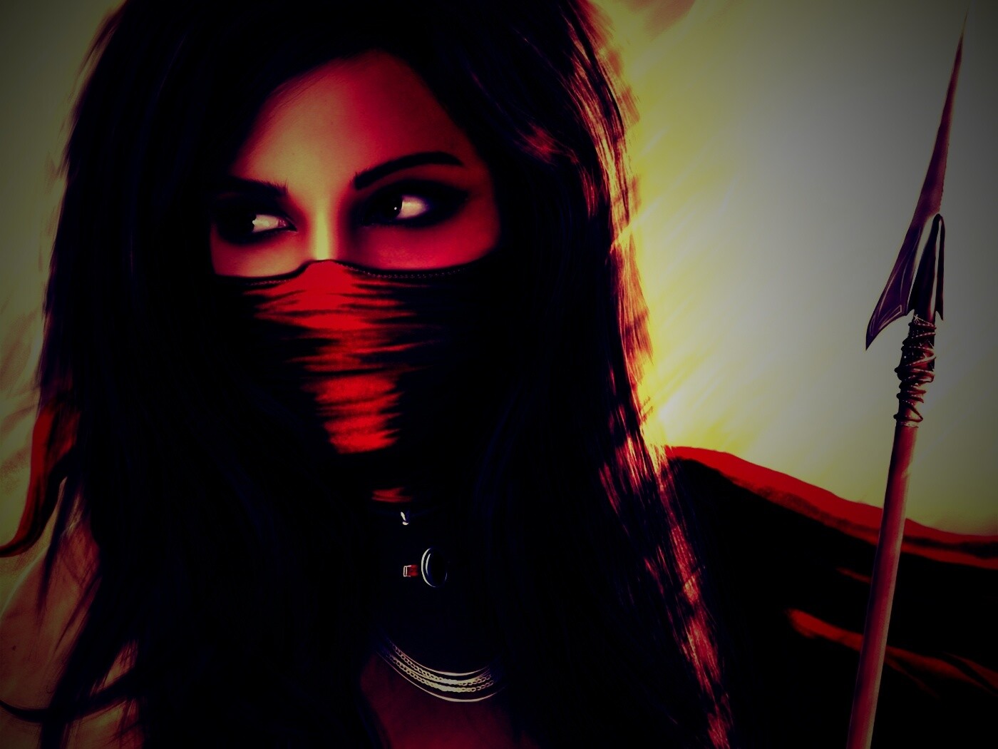 Девушка - ассасин обои