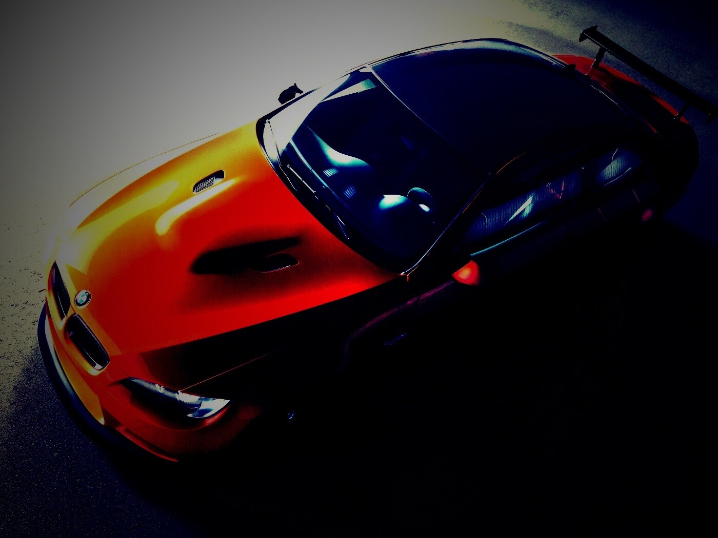 Оранжевый BMW обои