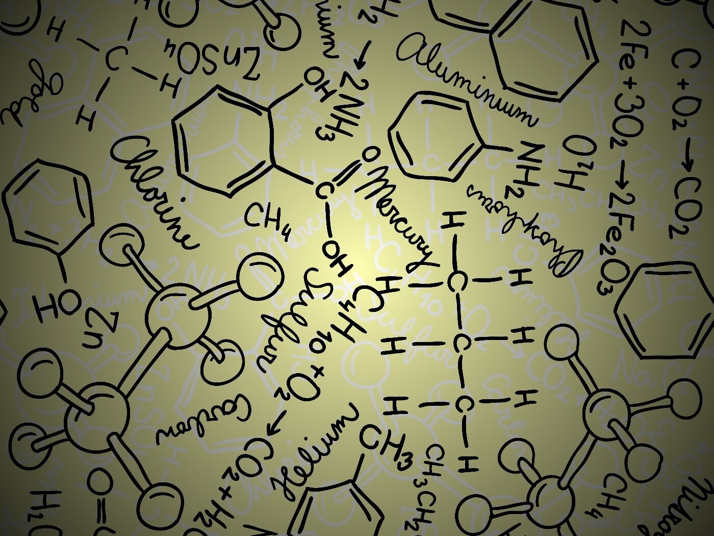 Химические формулы обои