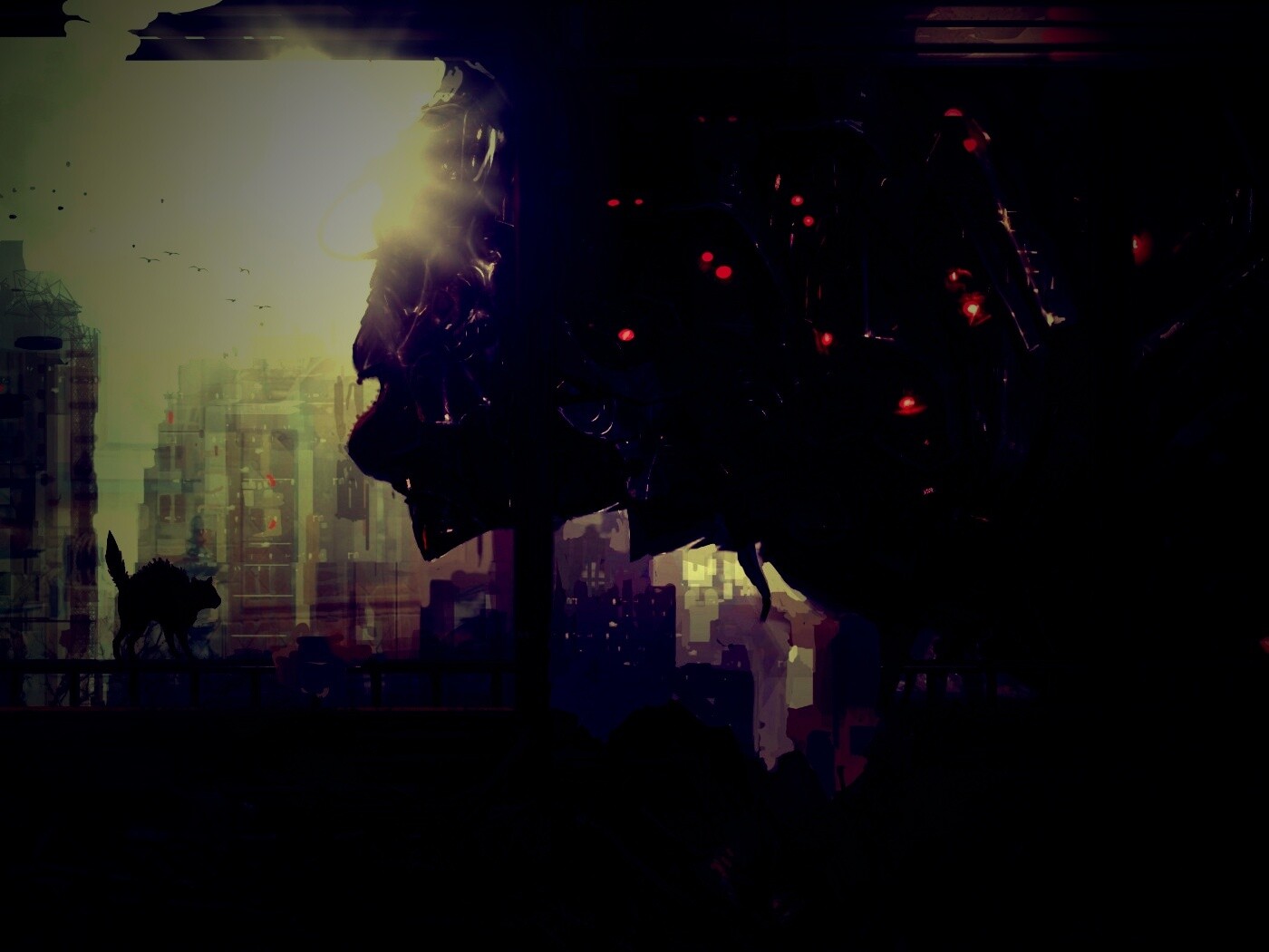 Кошкино удивление обои