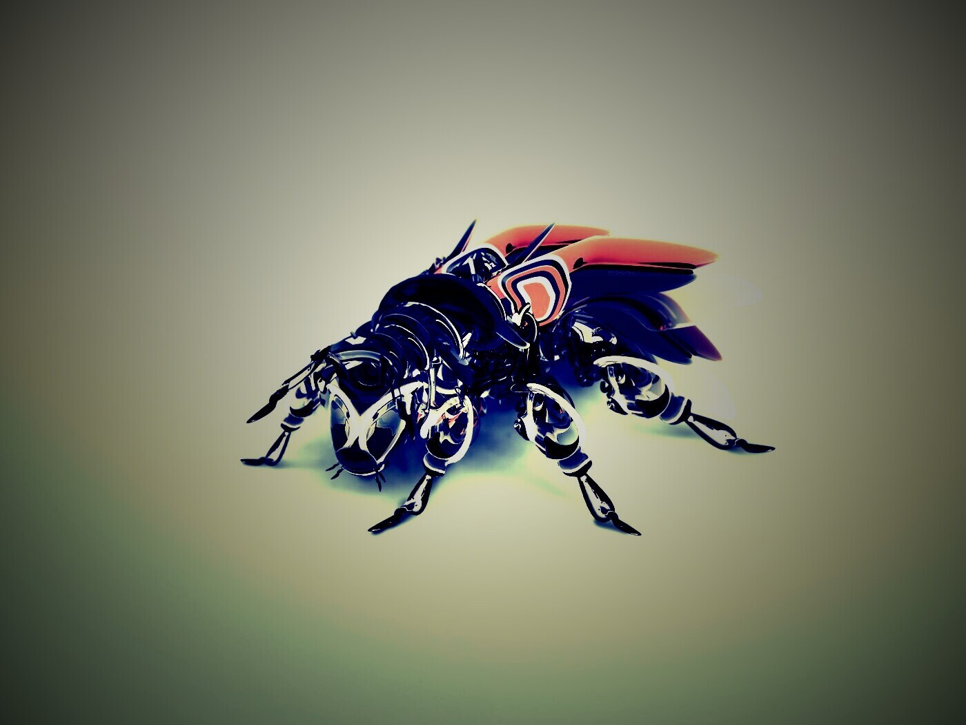 Кибер муха обои