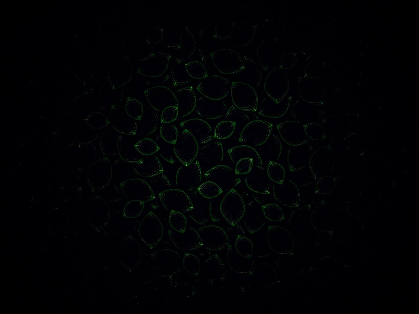 Векторные зеленые листья обои