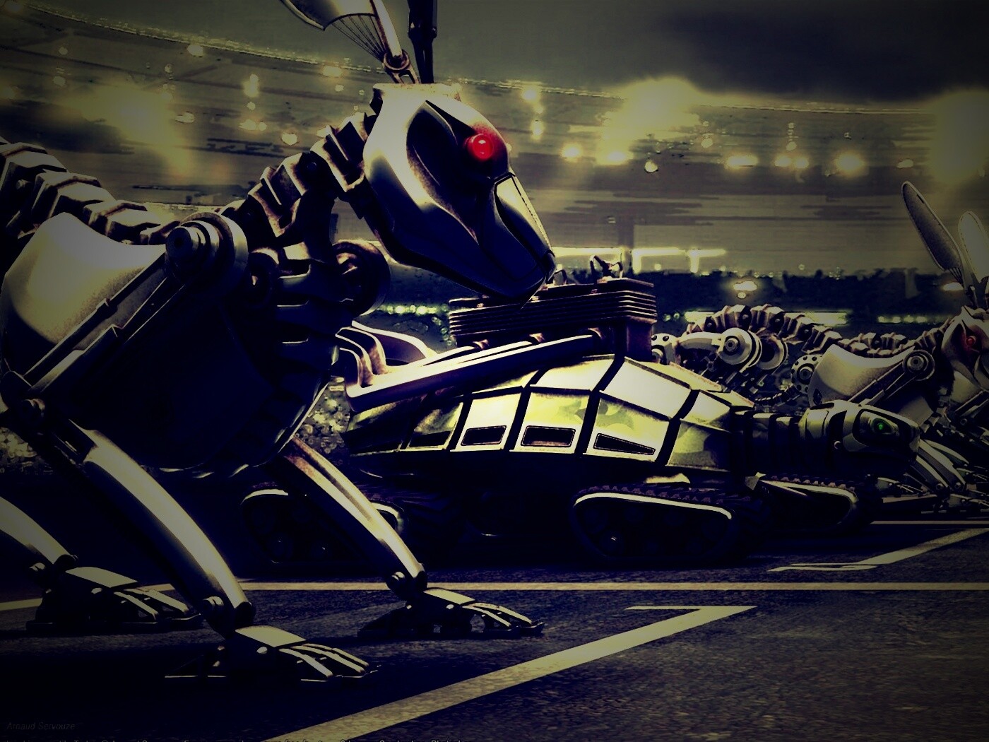 Роботы на старте обои