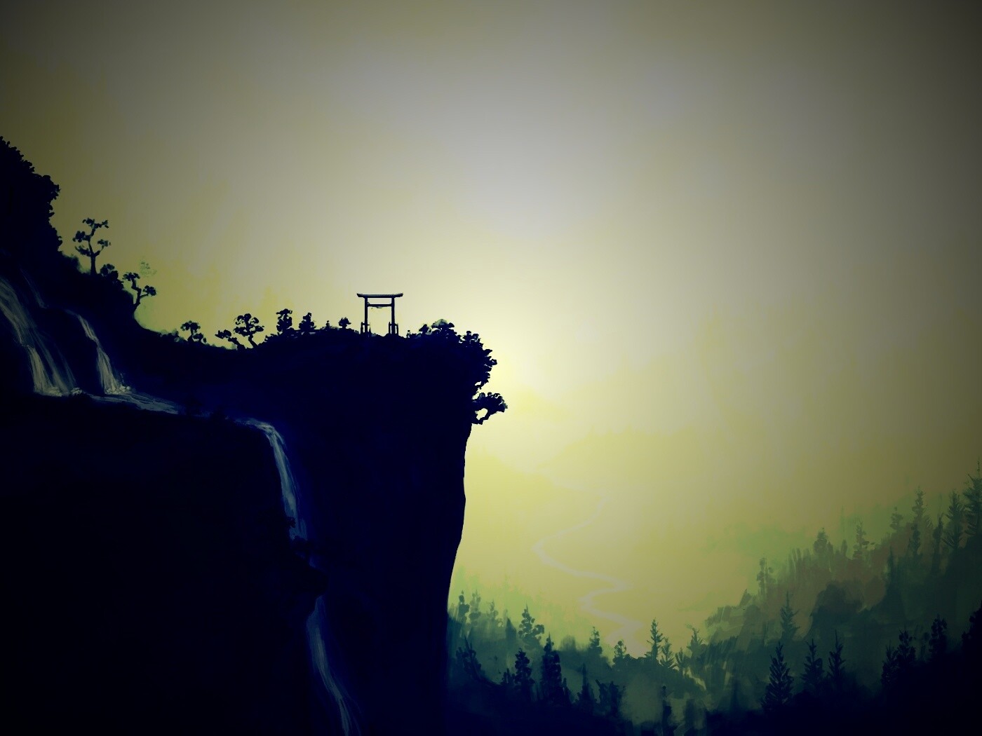 Пейзаж в китае обои