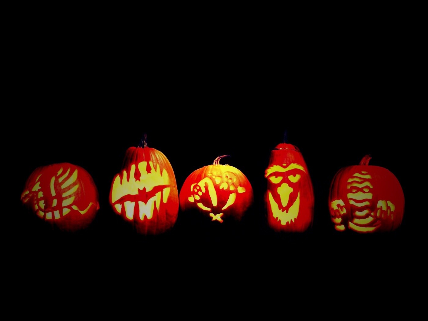 Тыквы на Хэллоуин обои