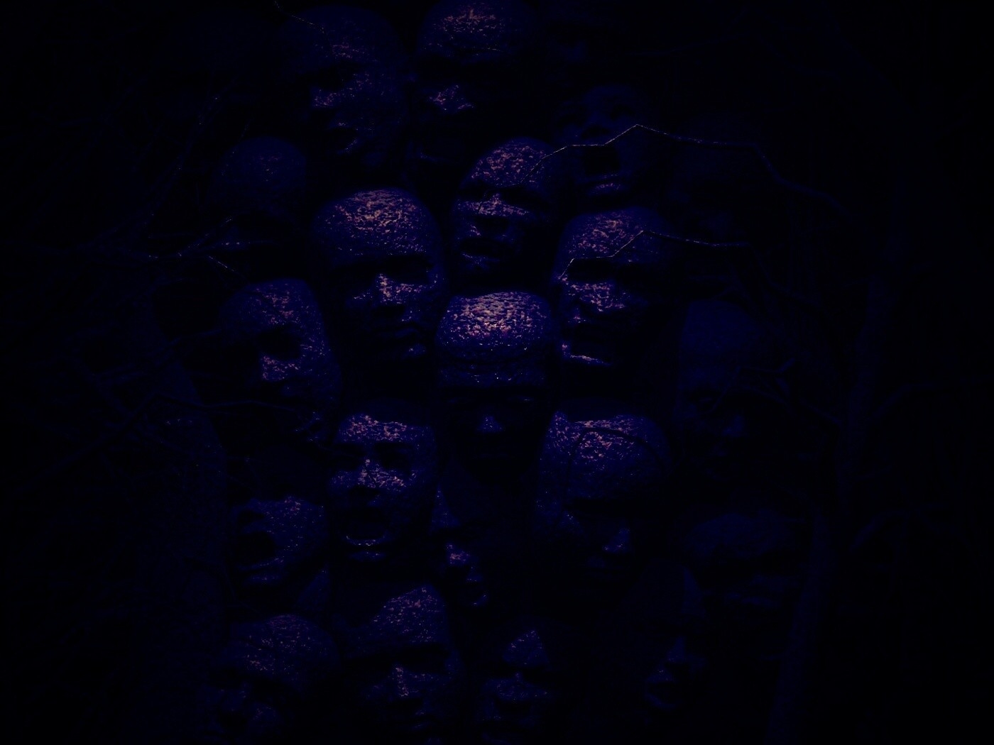 Кричащие головы обои