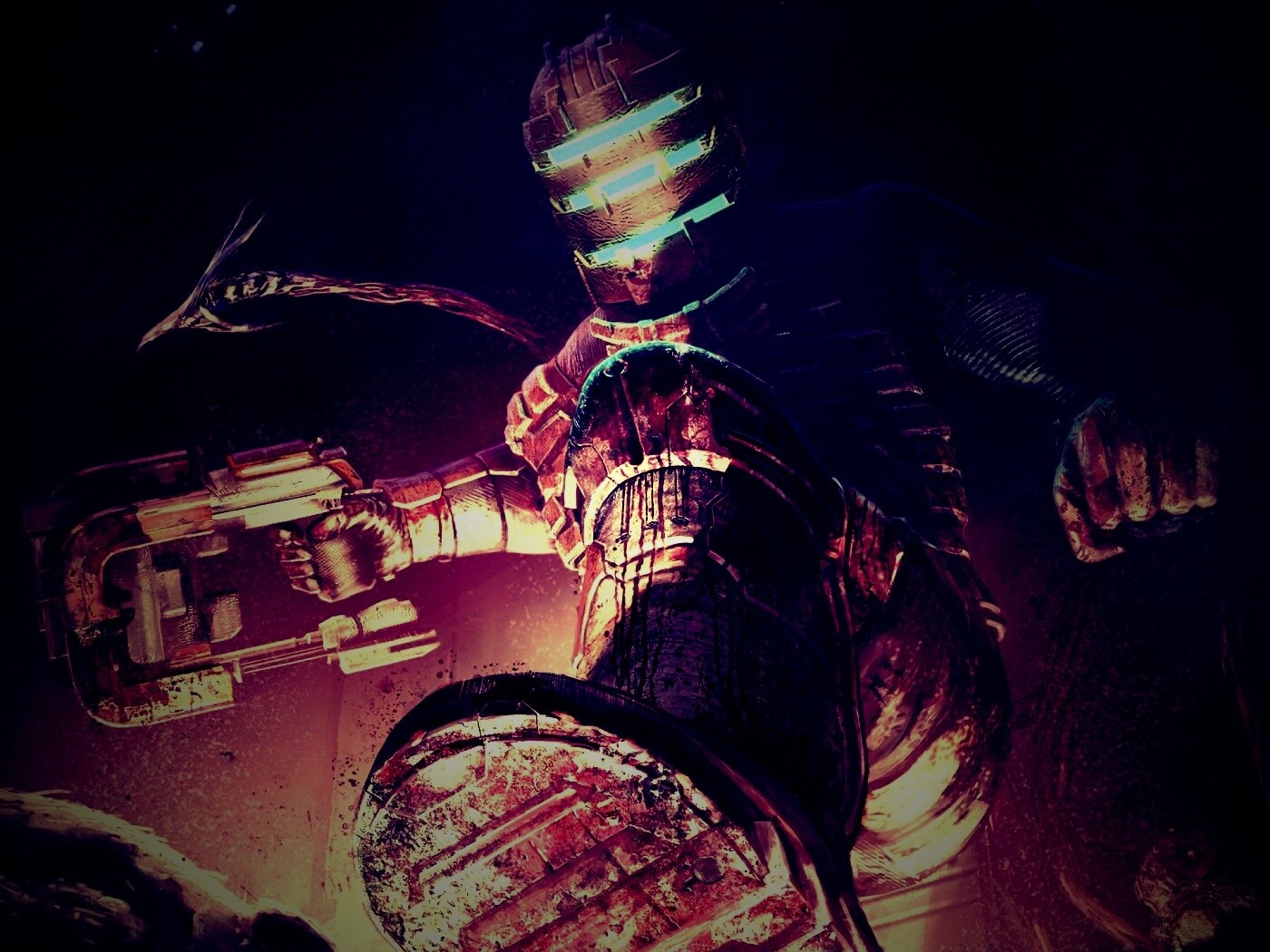 Айзек топчет монстра обои