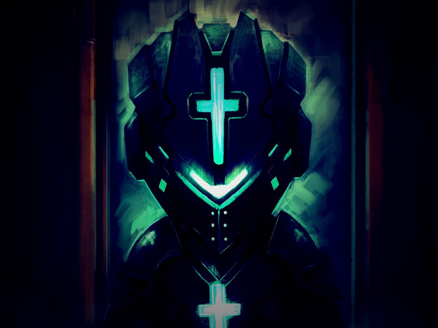 Рыцарь в стиле Dead Space обои