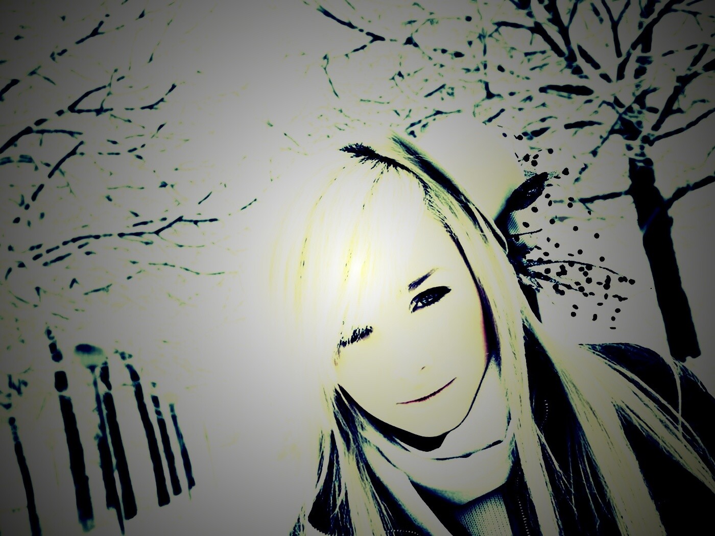 Девушка в белом обои