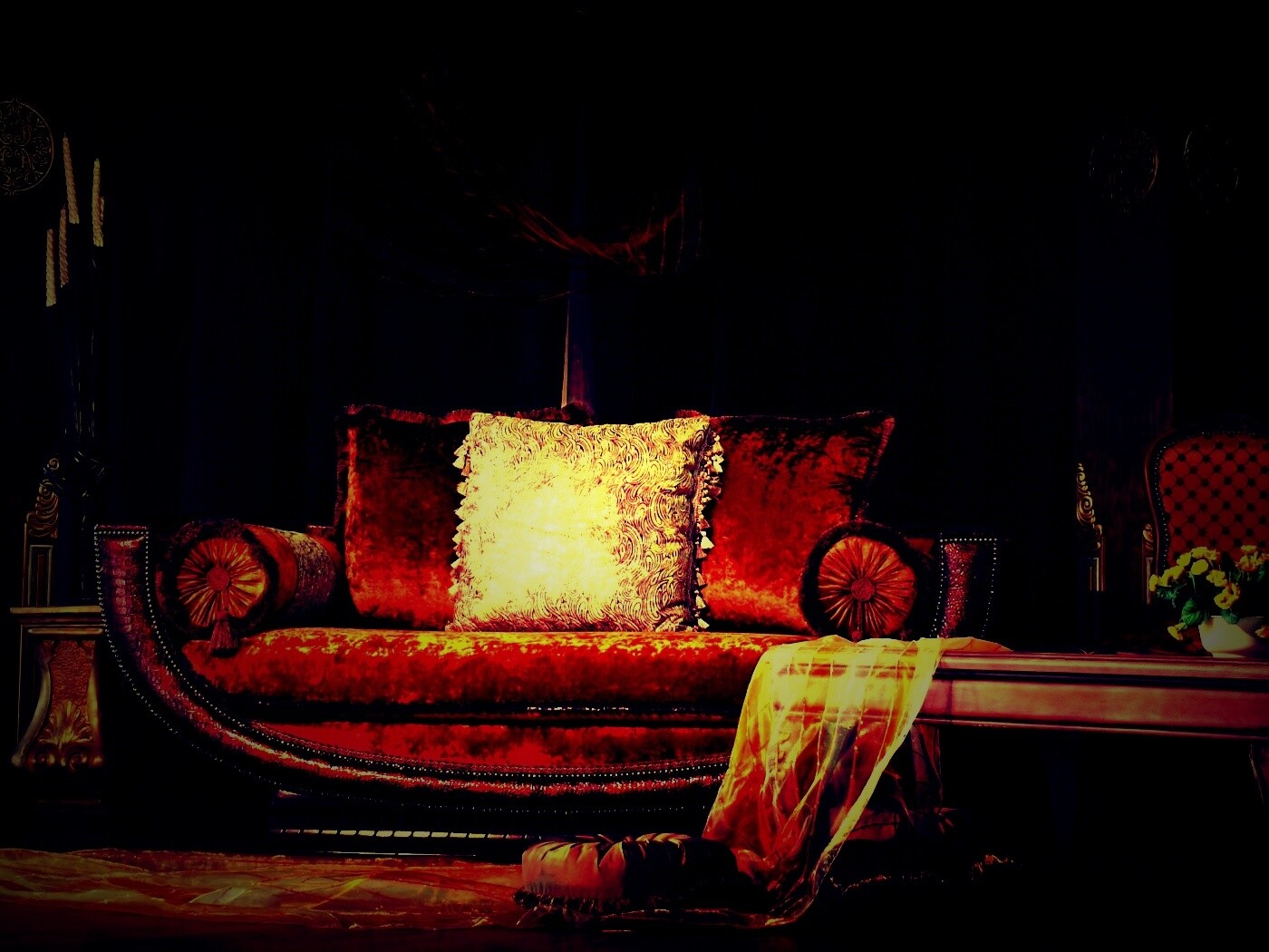 Комната в старом стиле обои