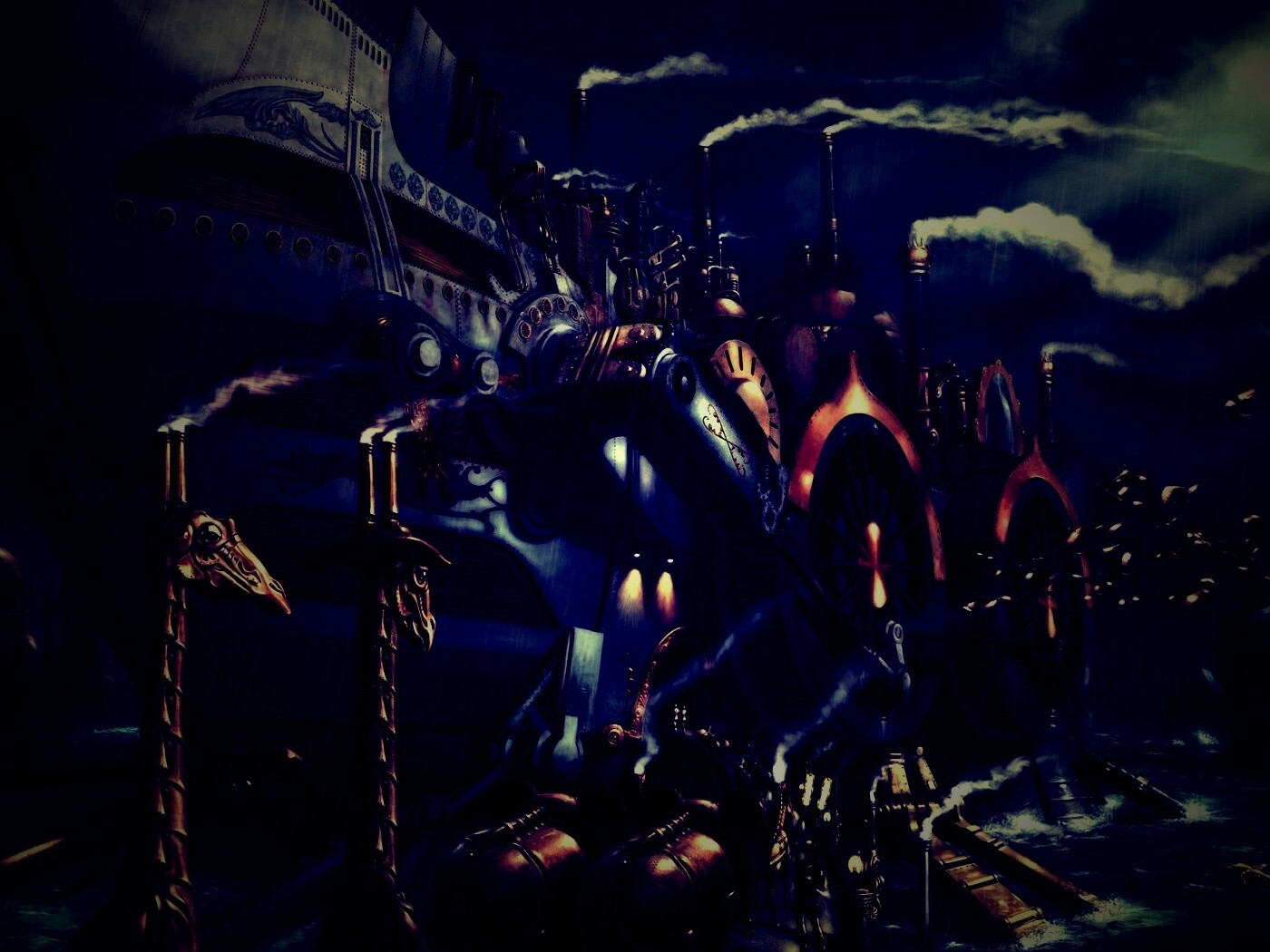 Ноев ковчег в стиле стимпанк обои