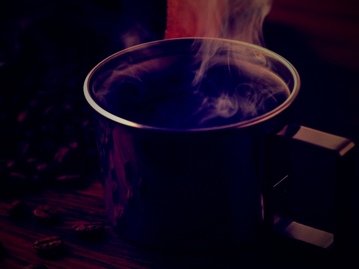 Чашка свежесваренного кофе обои