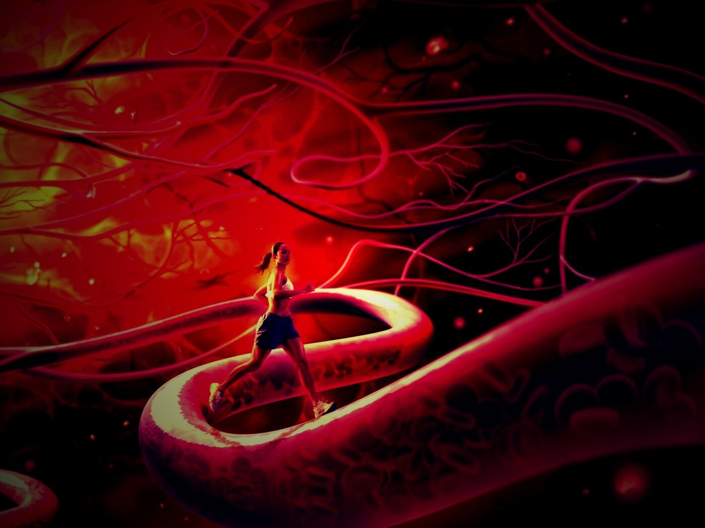 Бег крови обои