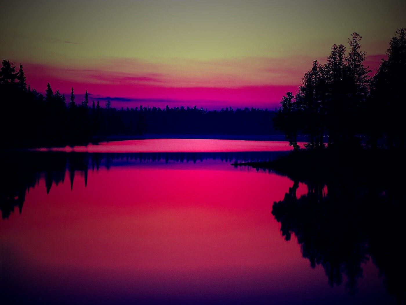 Вечерний пейзаж обои