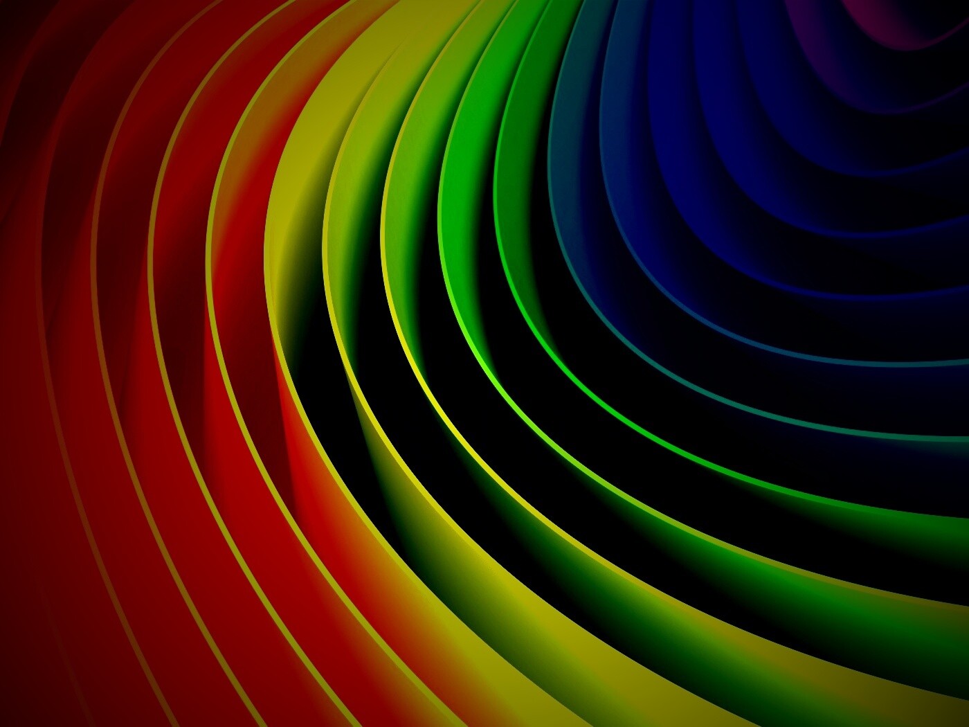 Радуга может быть такой обои