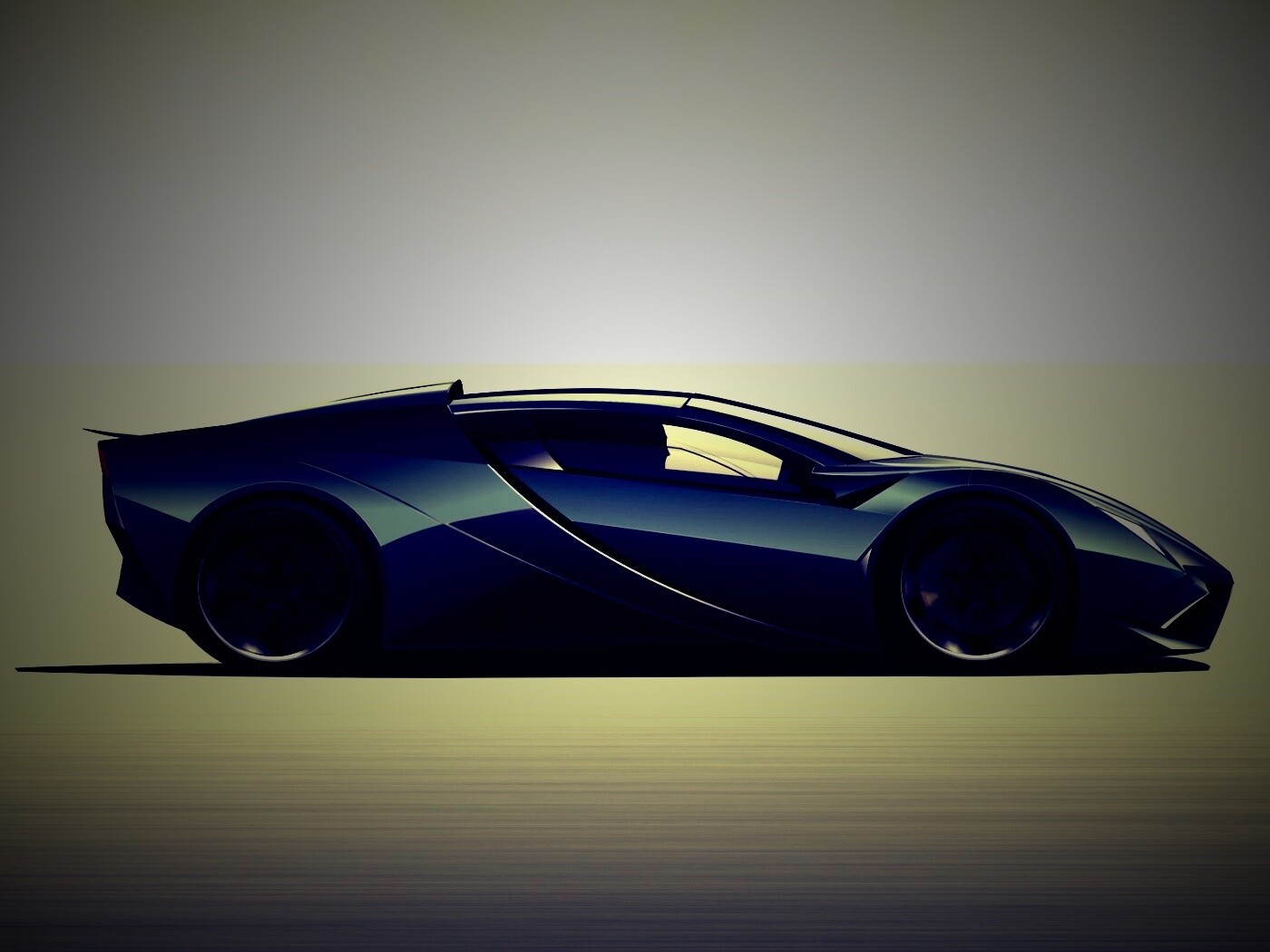 Скетч lamborghini  обои