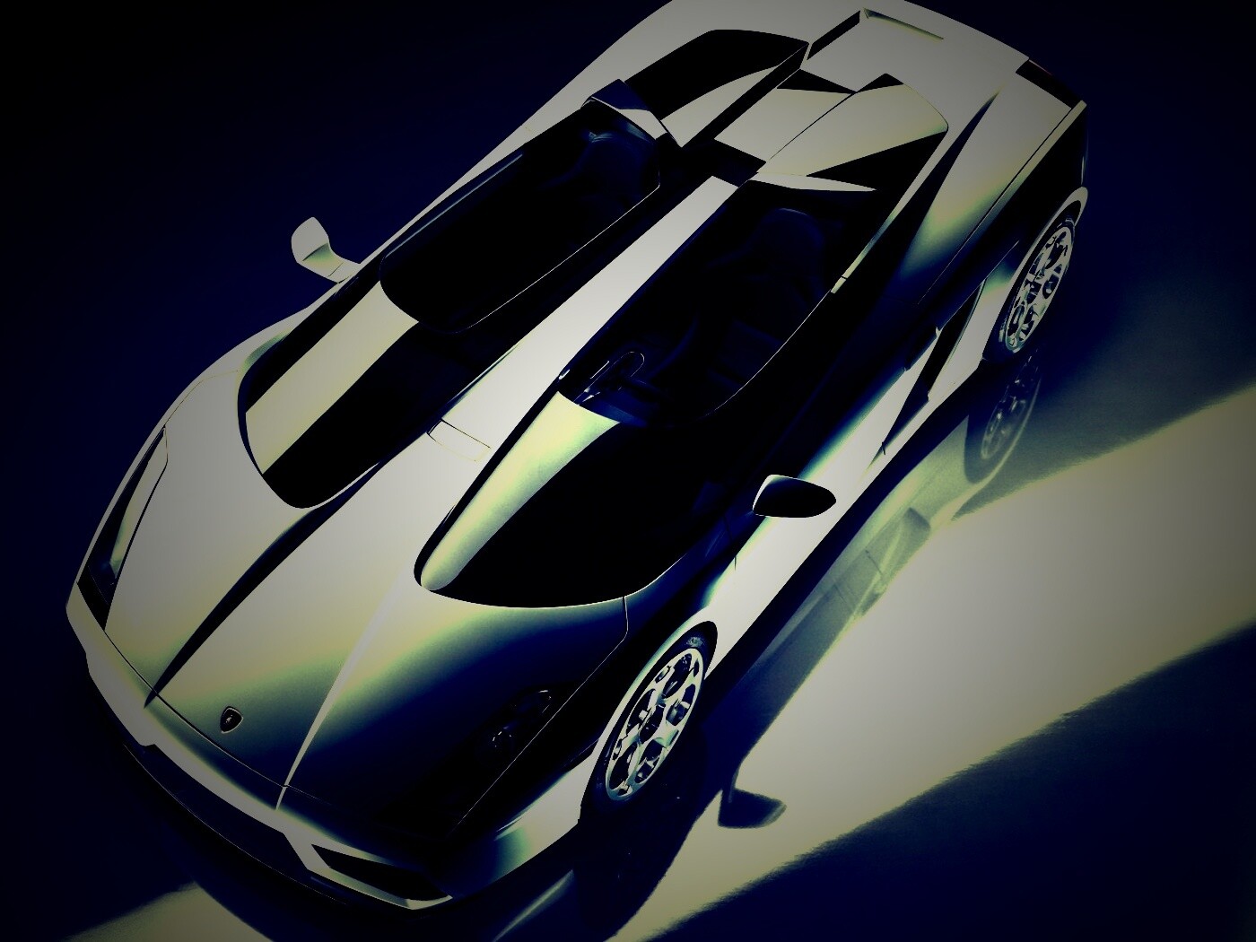 Светло-серый Lamborghini обои