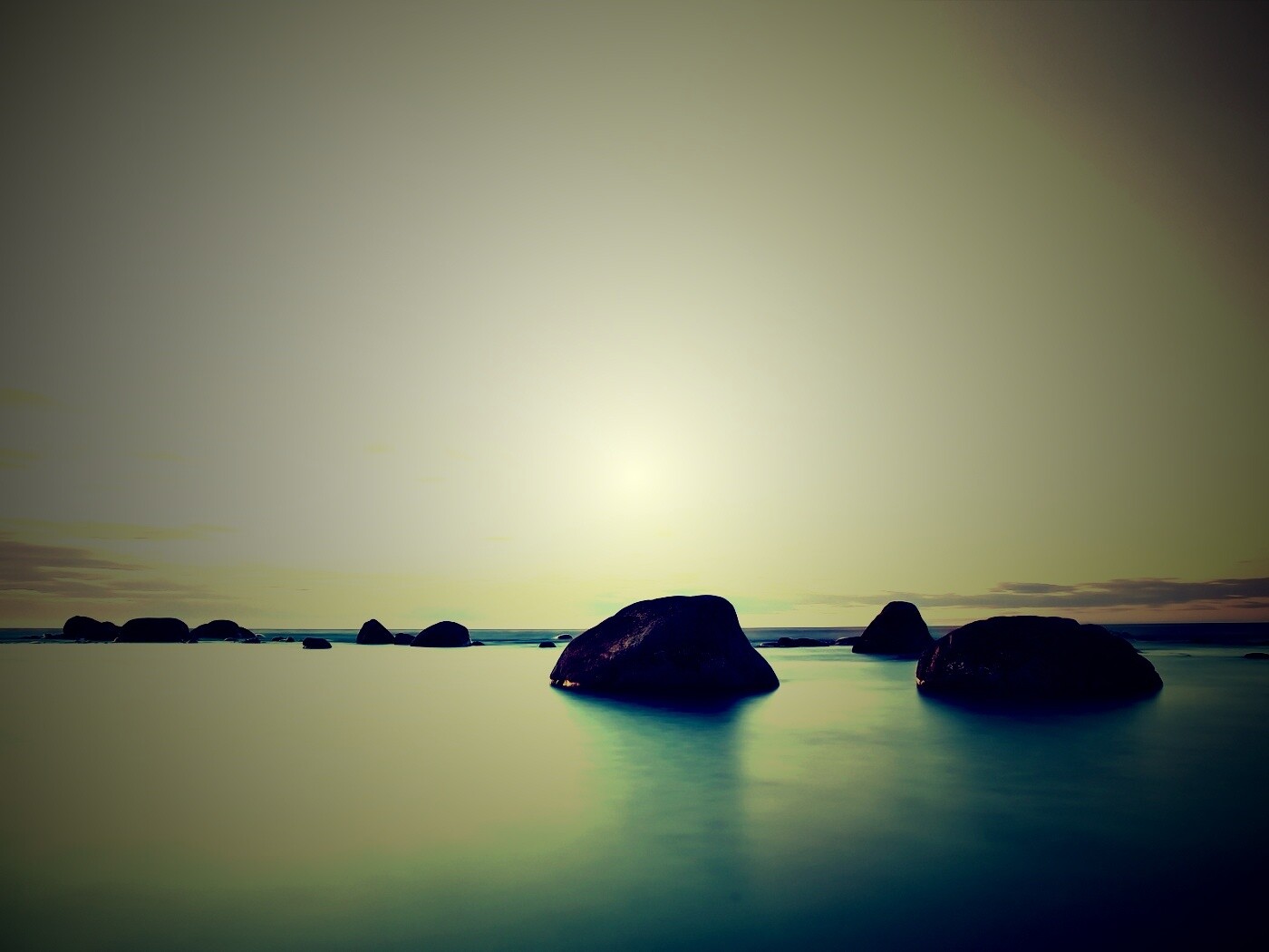 Небо и вода обои