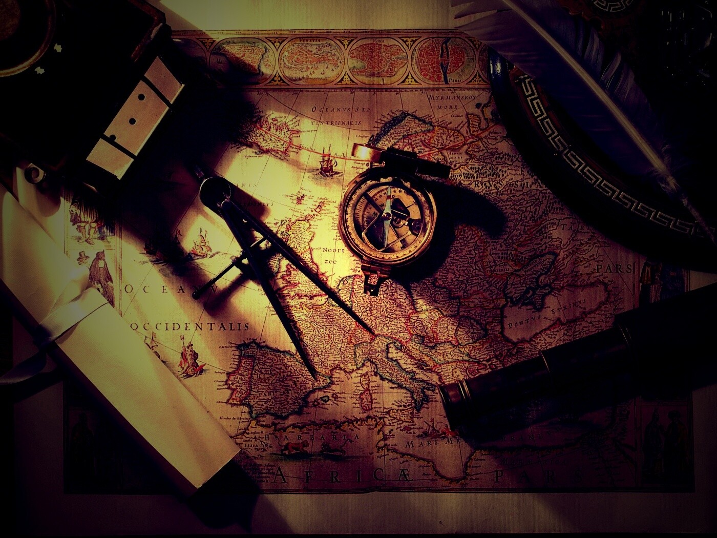 Карта путешественника обои