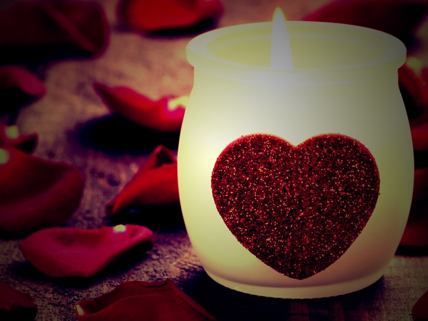 Свеча любви обои