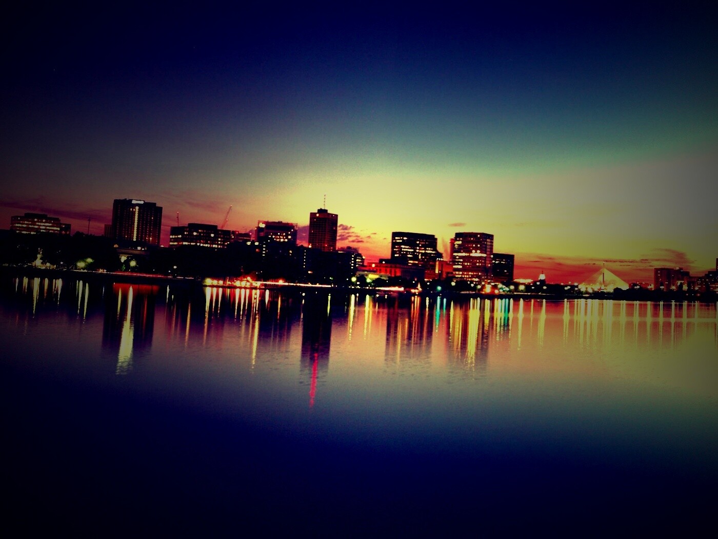 Панорама Бостона обои