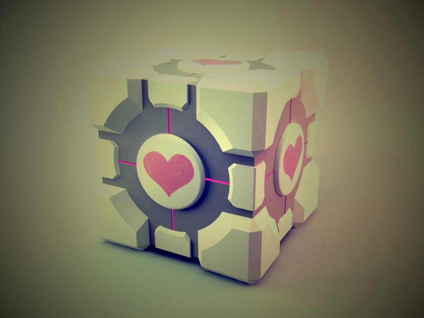 Взвешенный куб-компаньон обои