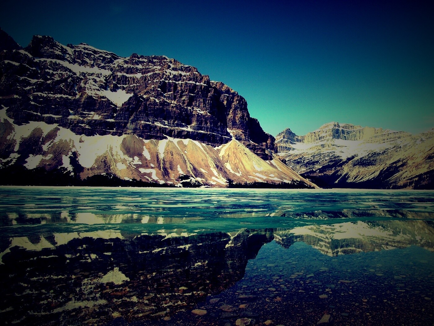 Снежные горы обои