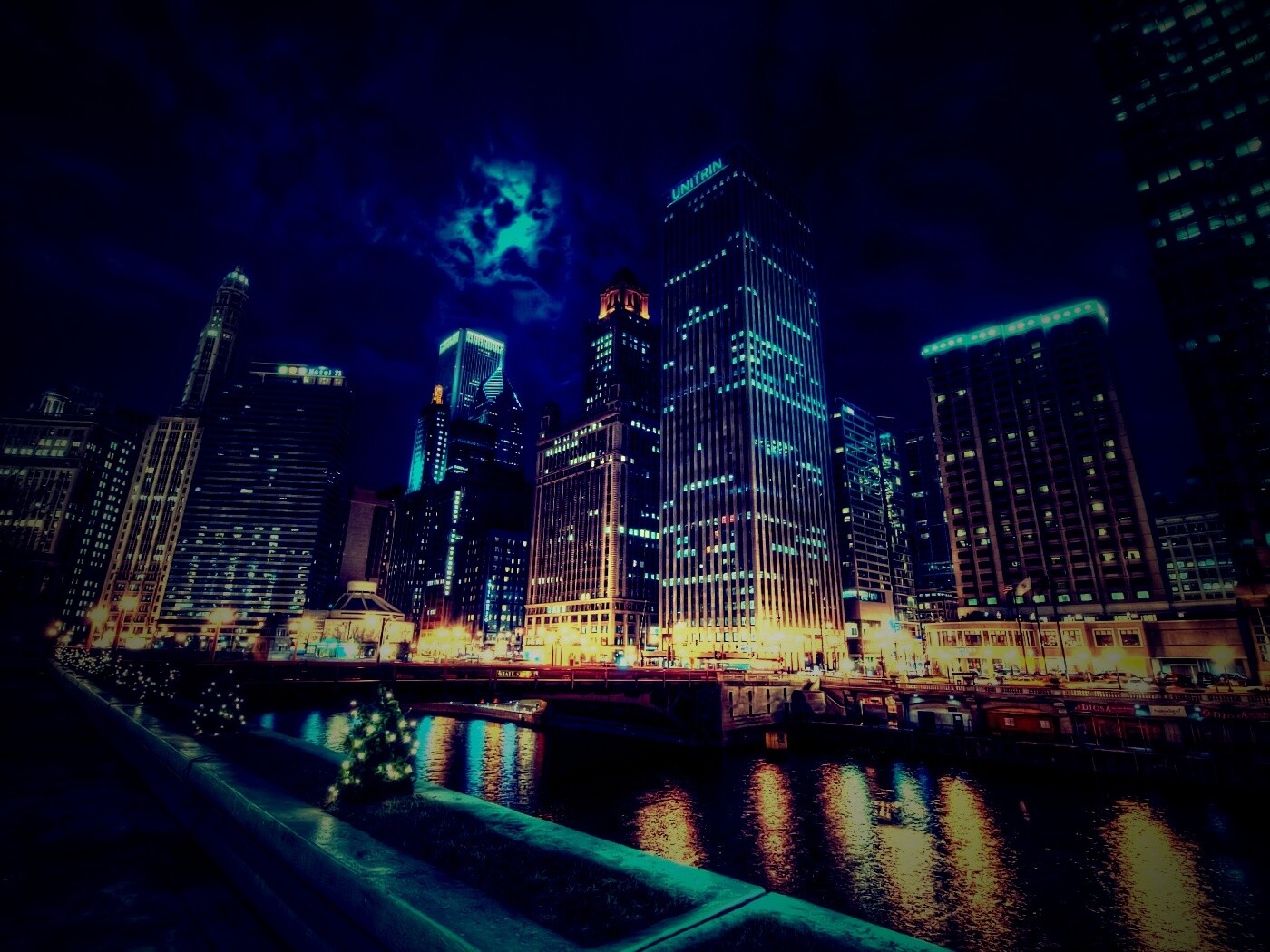 Потрясающий городской вид обои