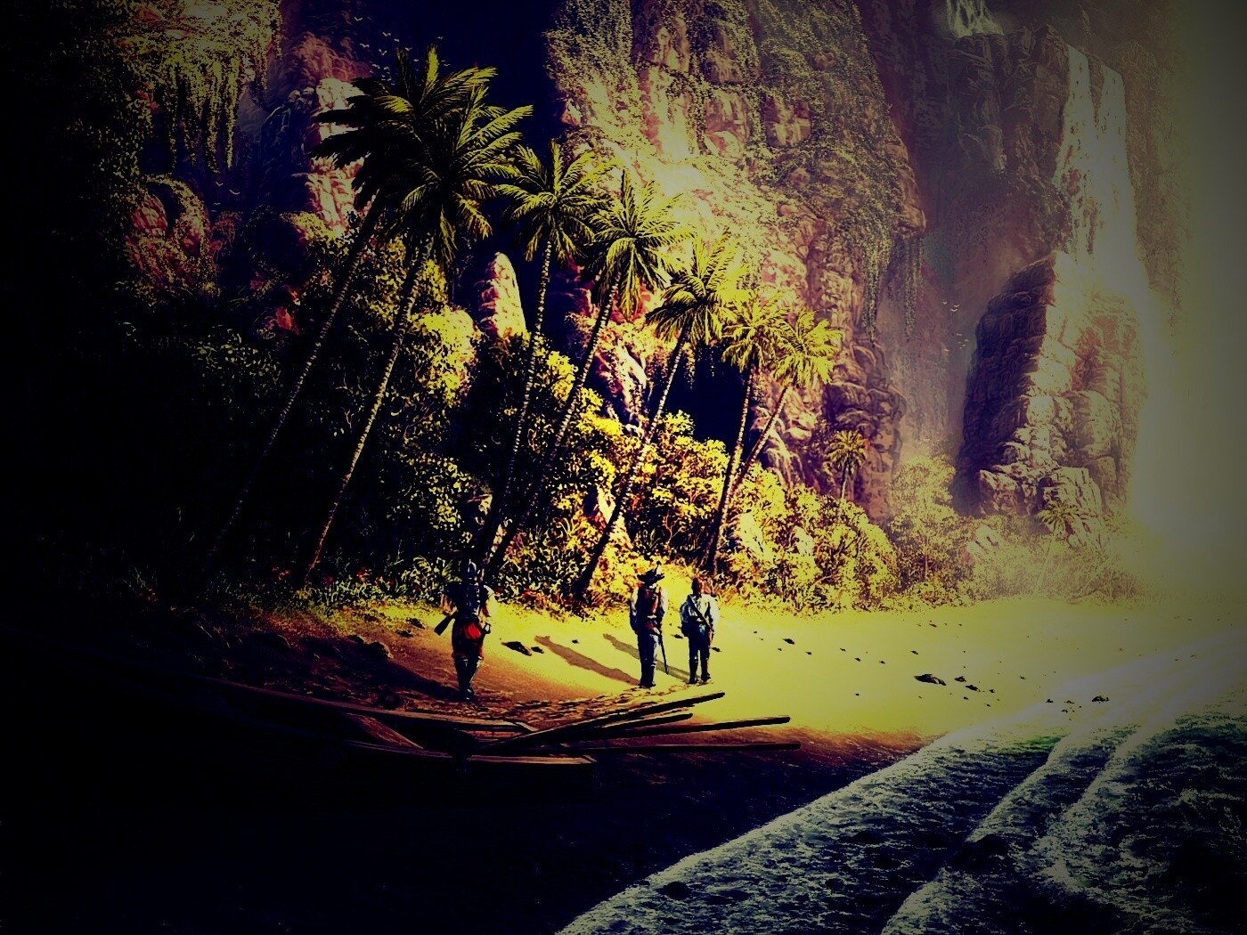 Люди на необитаемом острове обои