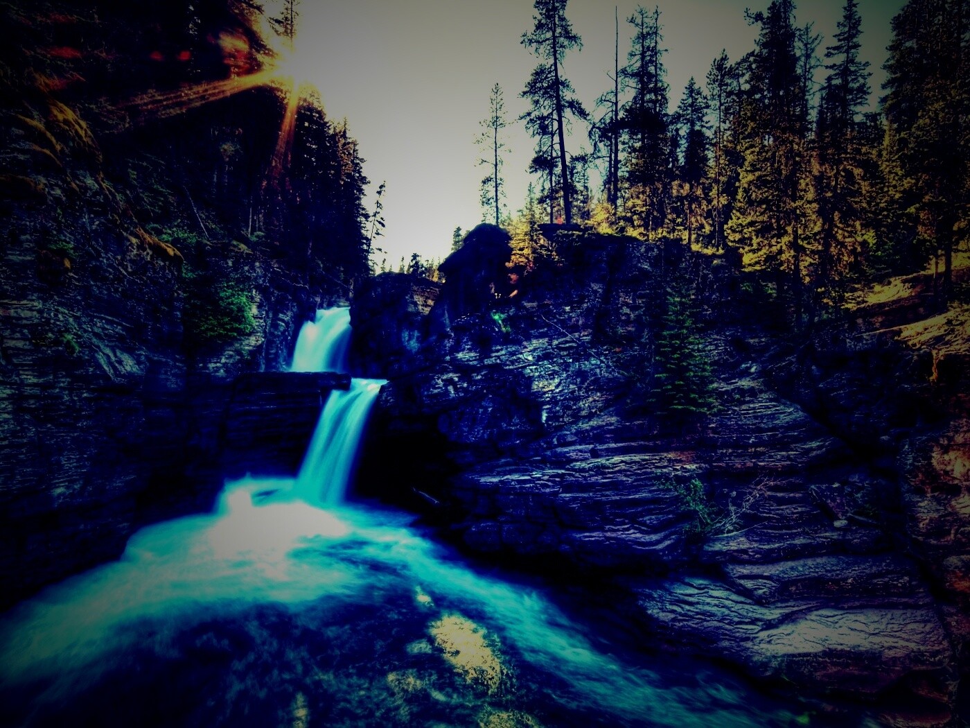 Горные водопады обои