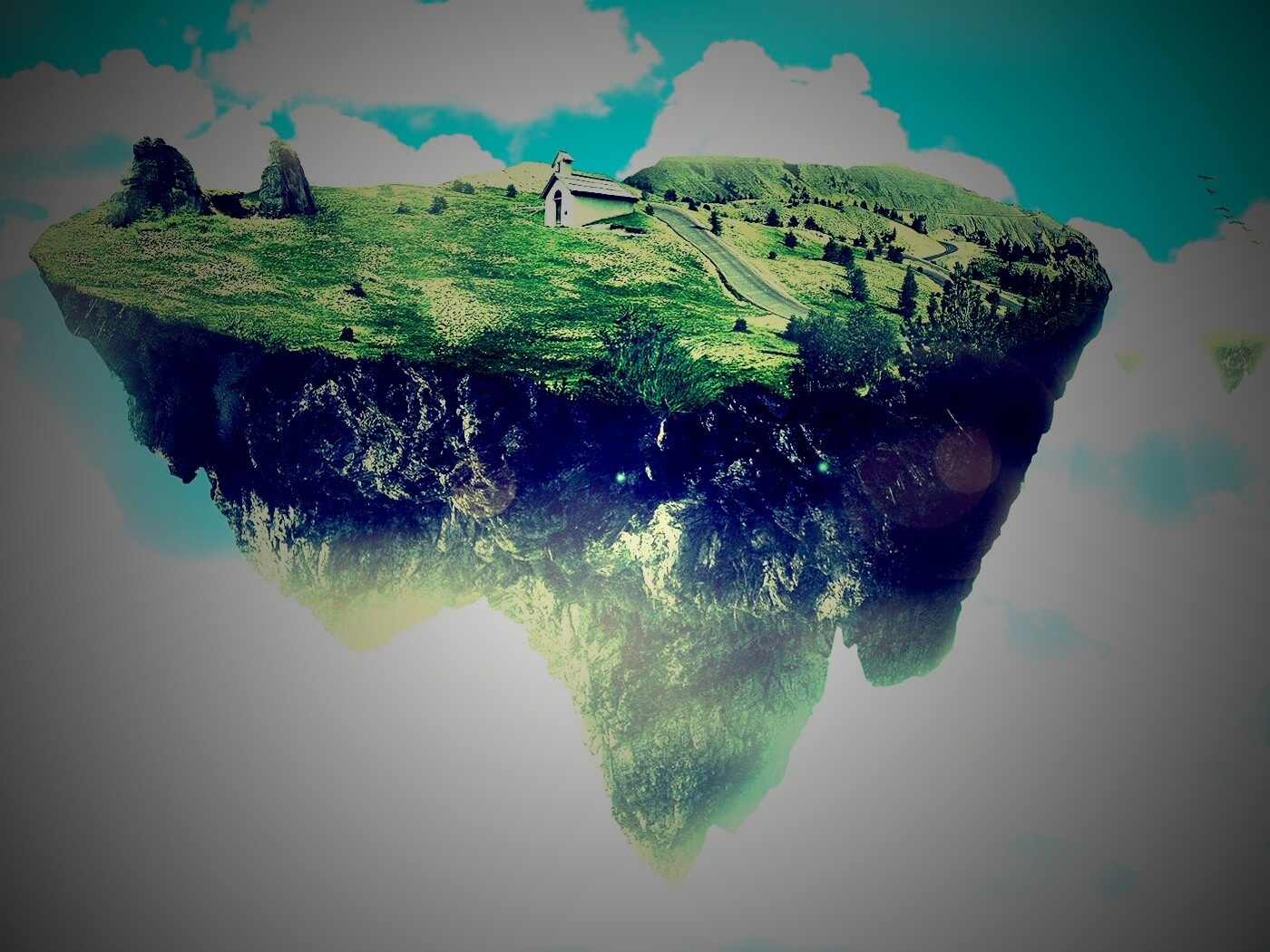 Летающий острв обои