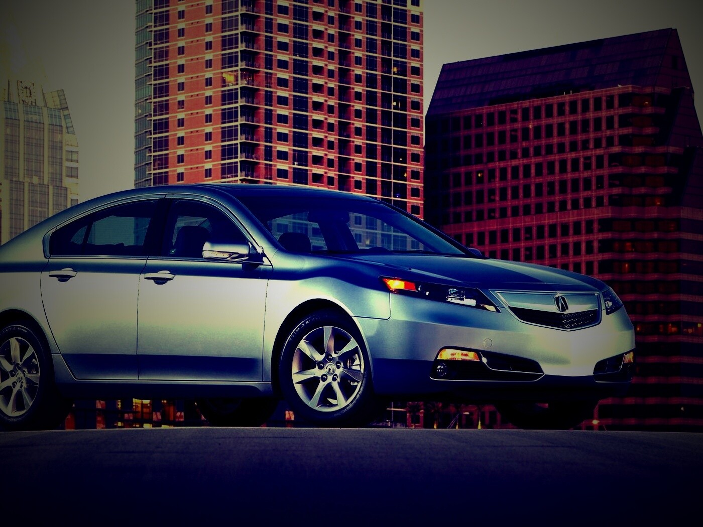 Acura  в городе обои