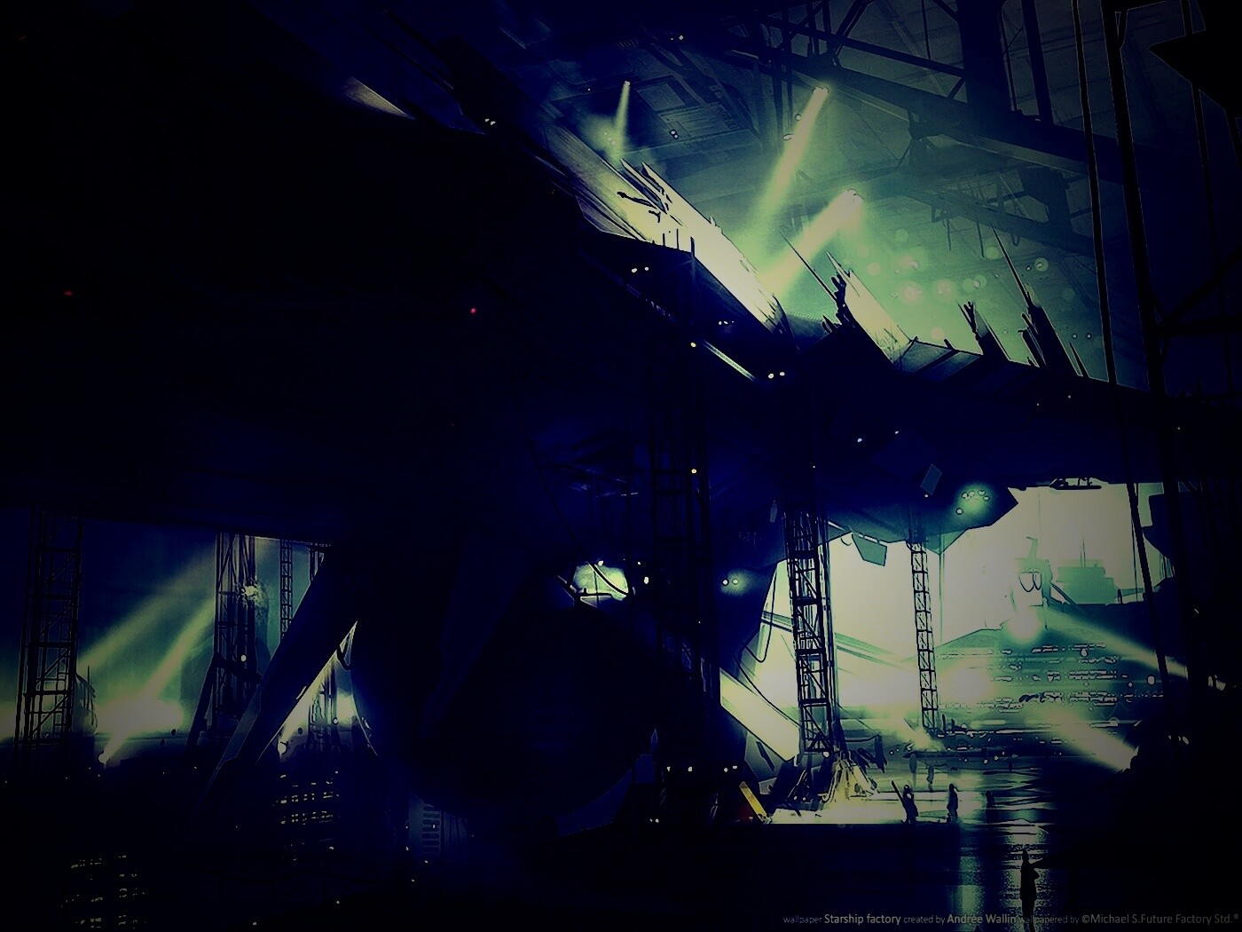 Сборка космического корабля обои