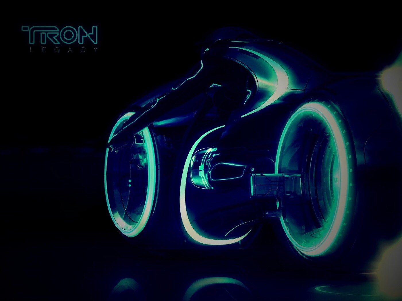 Светоцикл из TRON обои