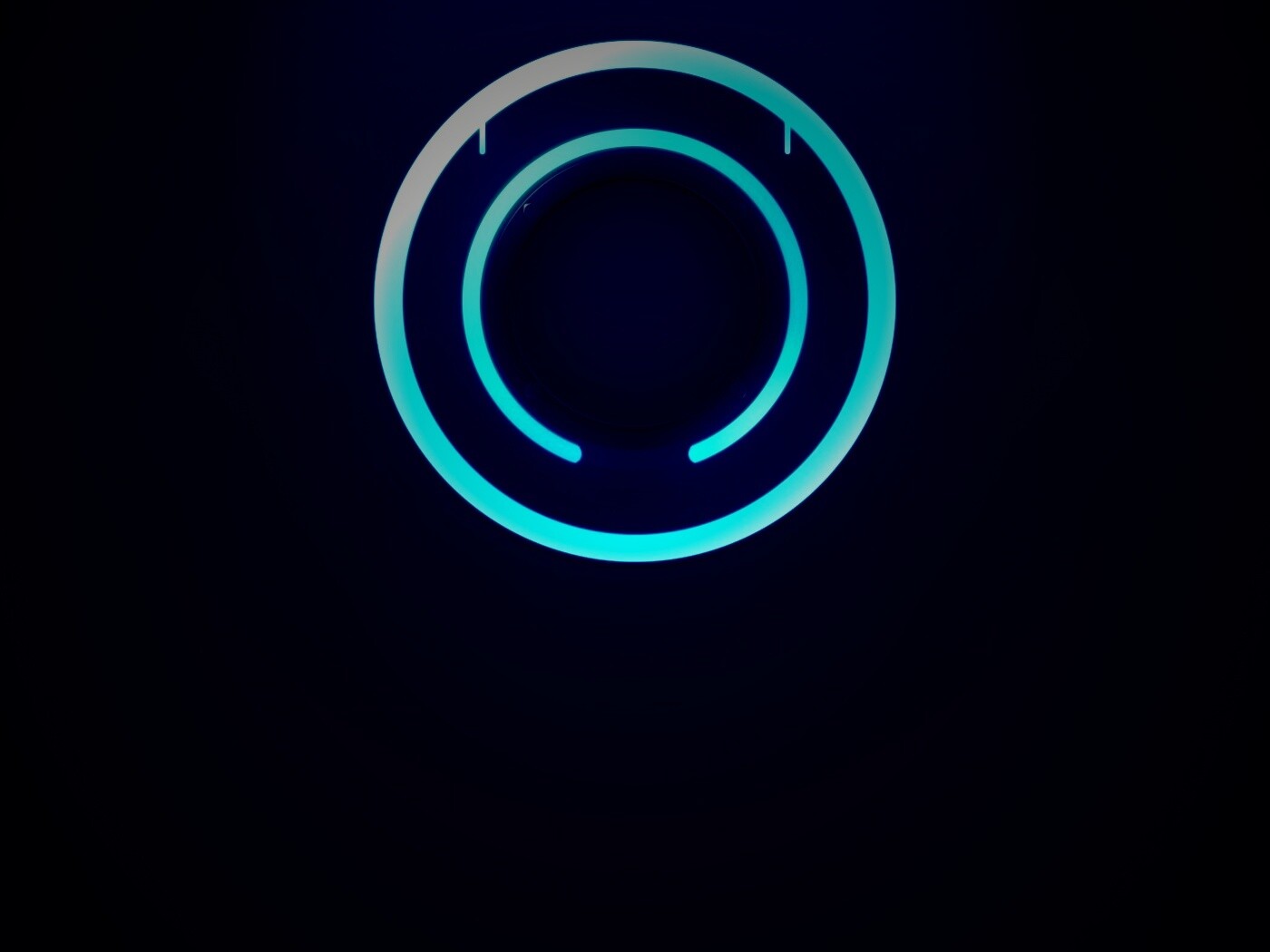 Диск из Tron на черном фоне обои