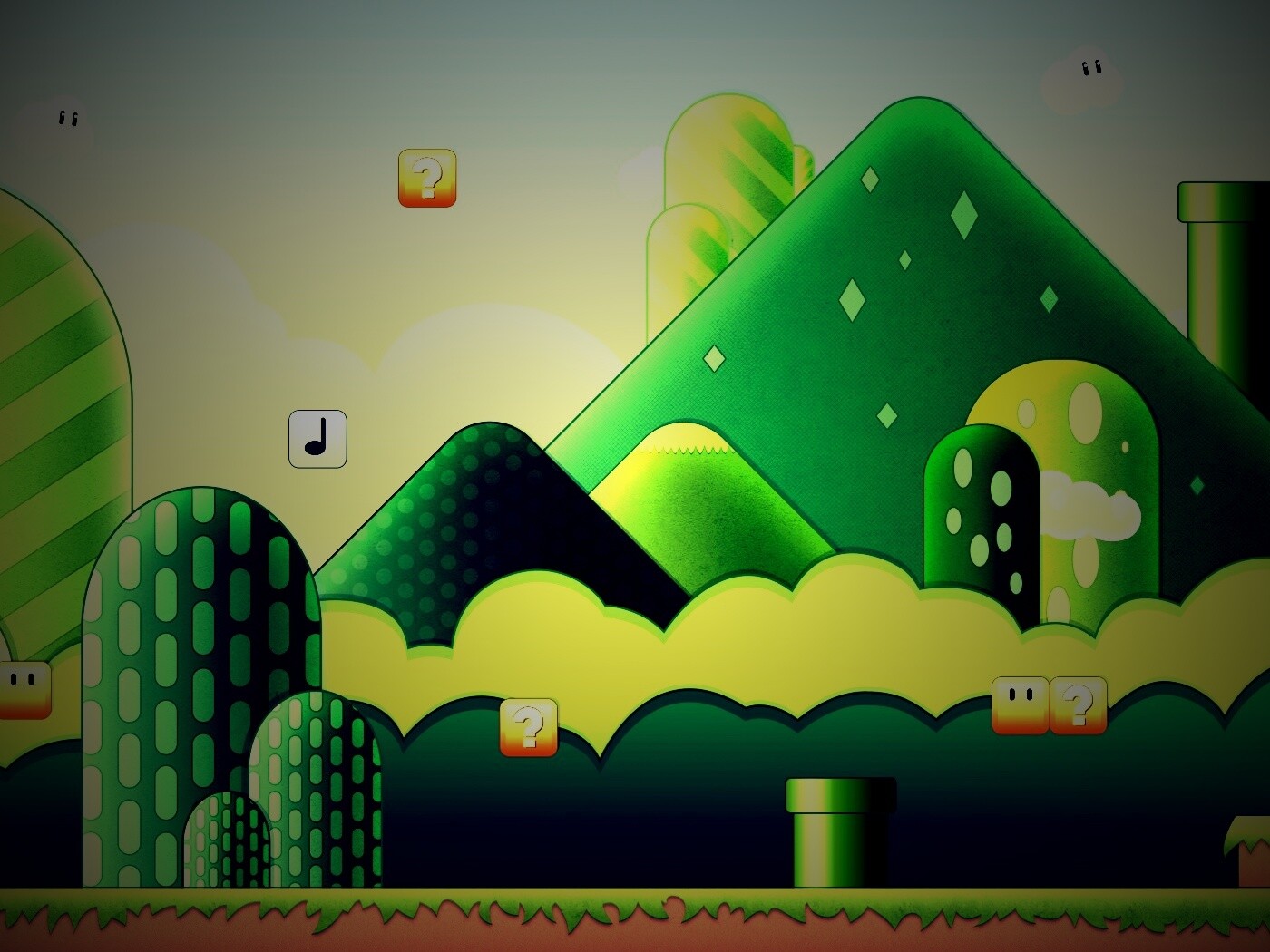 Мир Супермарио обои