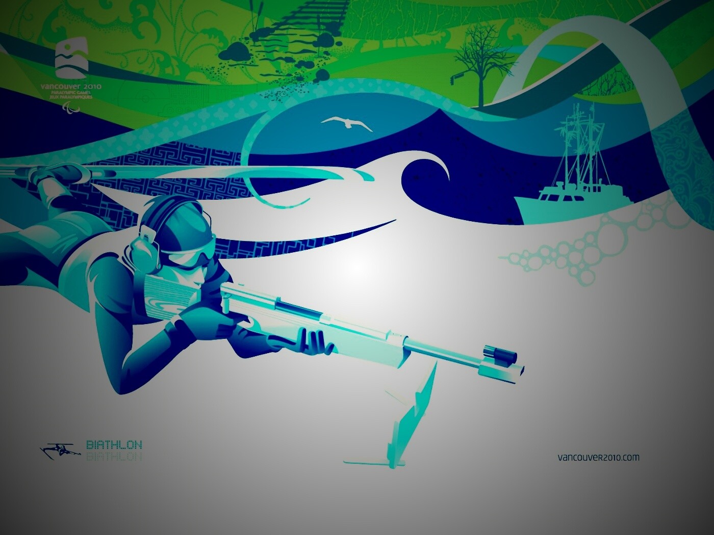 Олимпиада в Ванкувере 2010: Биатлон обои