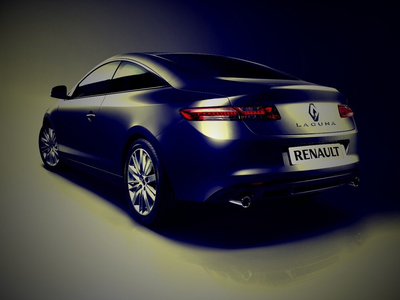 Рено Лагуна: вид сзади обои