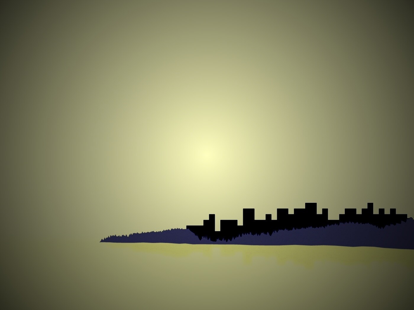 Векторный город обои