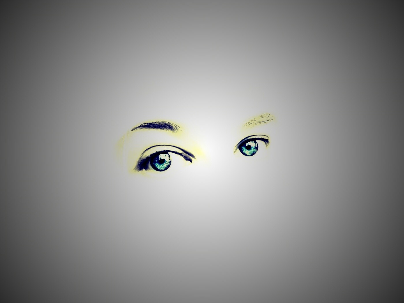 Глаза на белом фоне обои