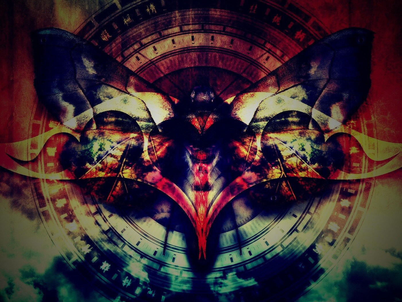 Красивая фэнтезийная бабочка обои