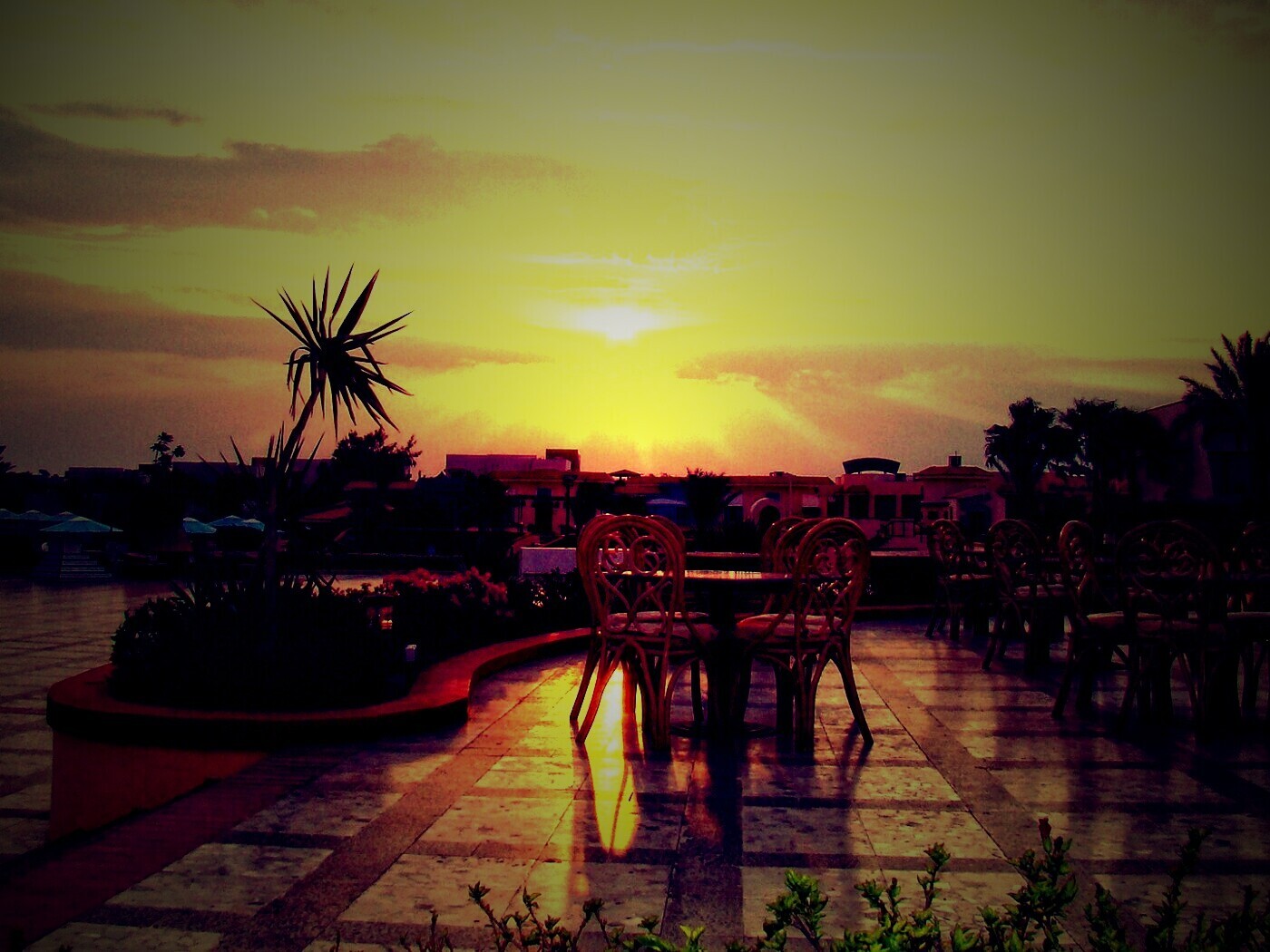 Закат в Хургаде обои