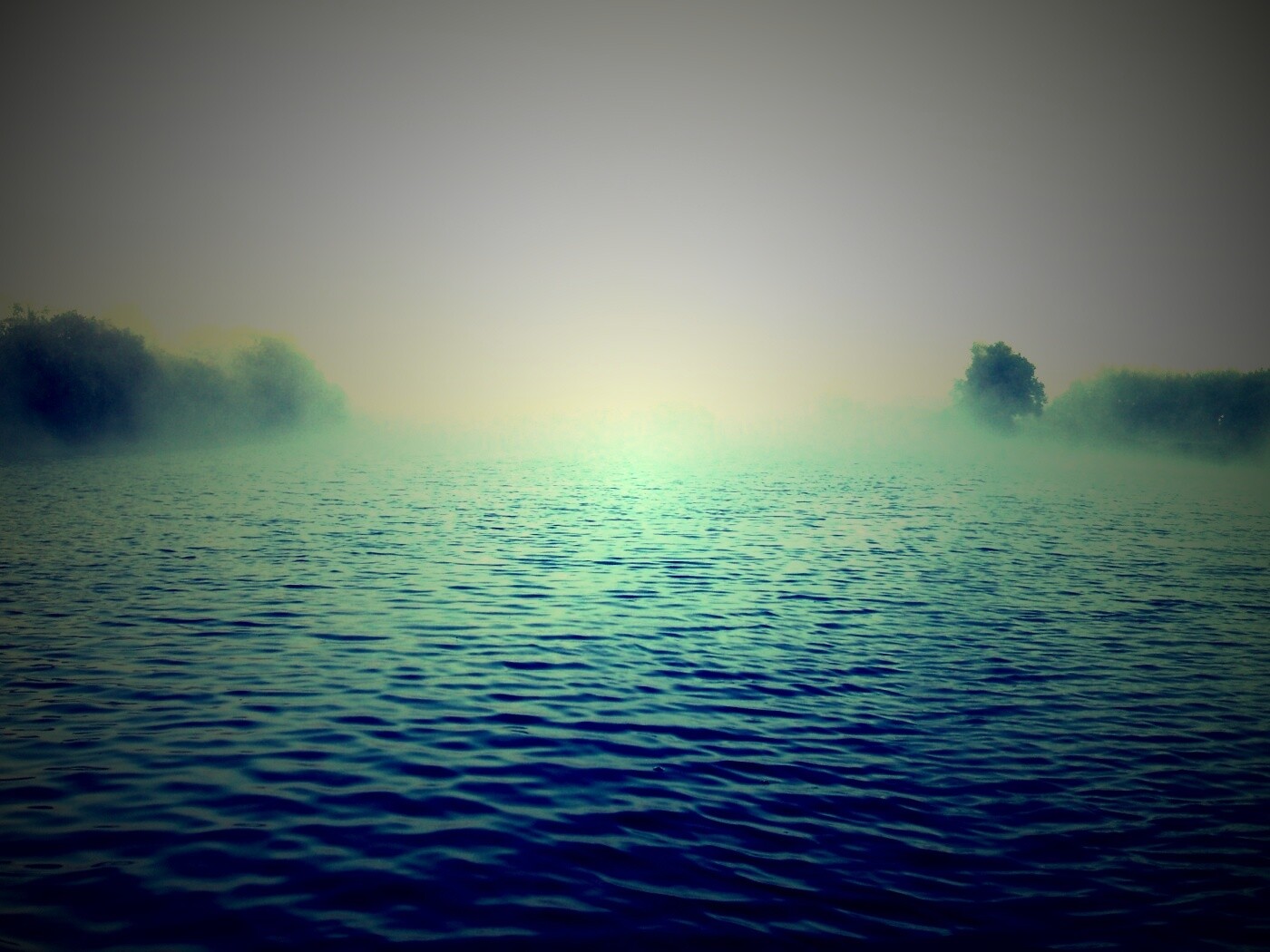 Речной туман обои