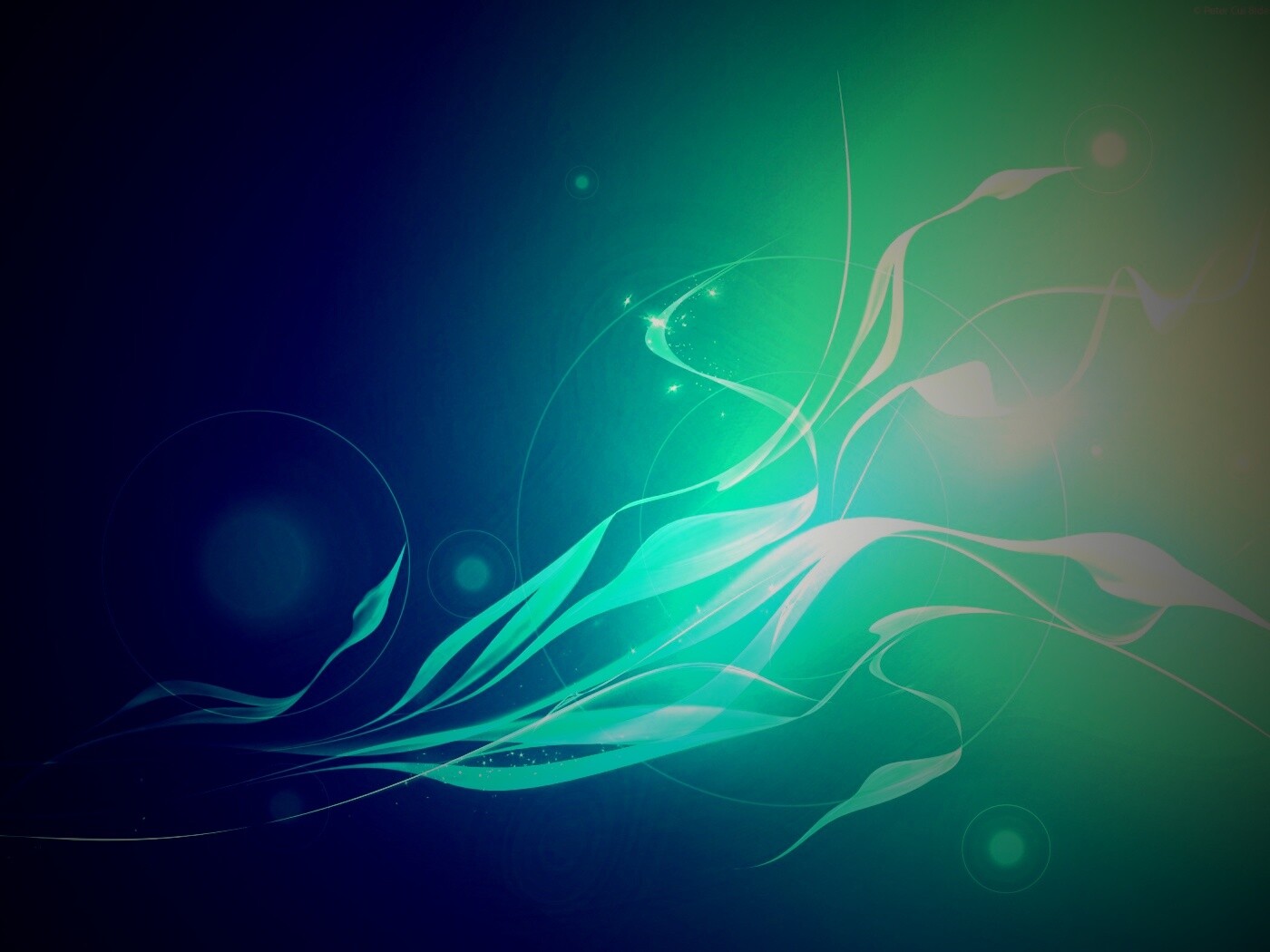 Лёгкая голубая абстракция обои