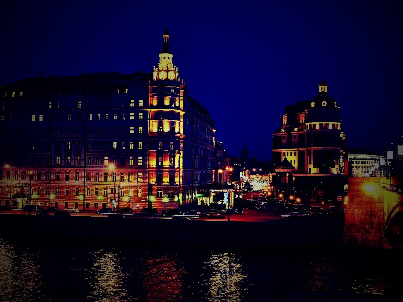 Ночной город обои