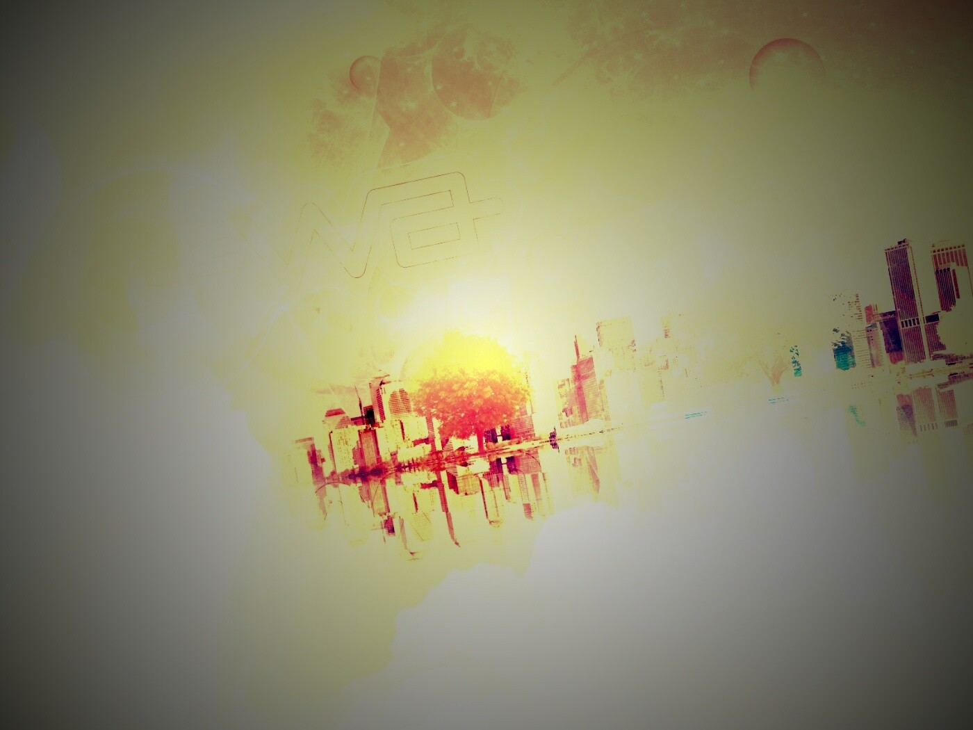 Абстрактный город обои