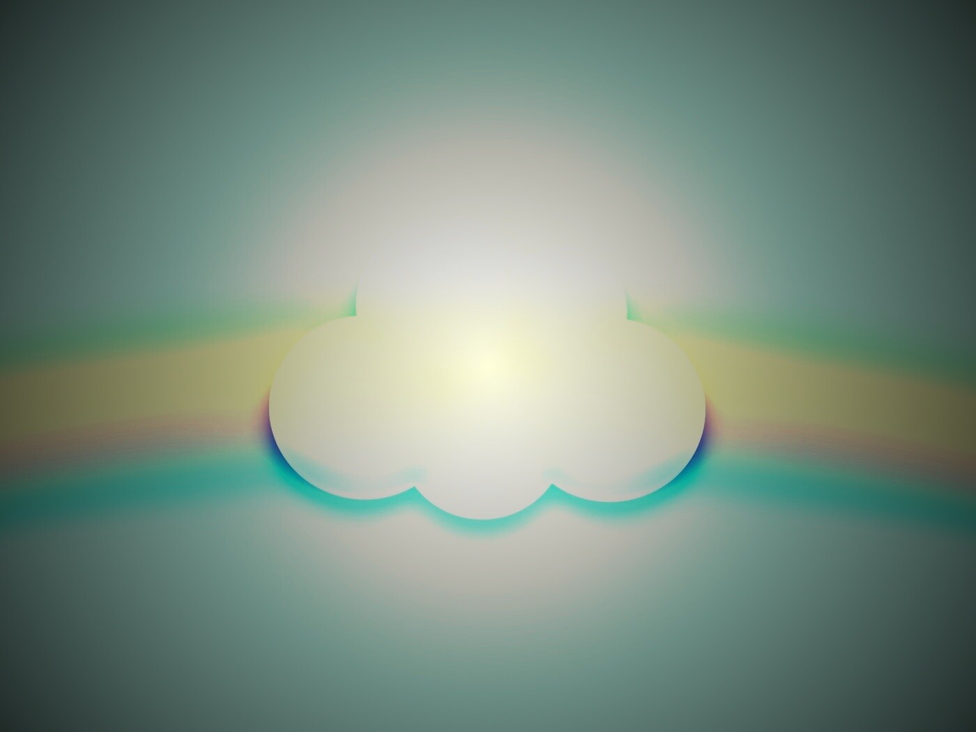 Облако за радугой обои